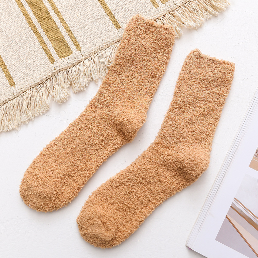 Winter coral fleece warm fuzzy socks for sale Sock Manufacturers
