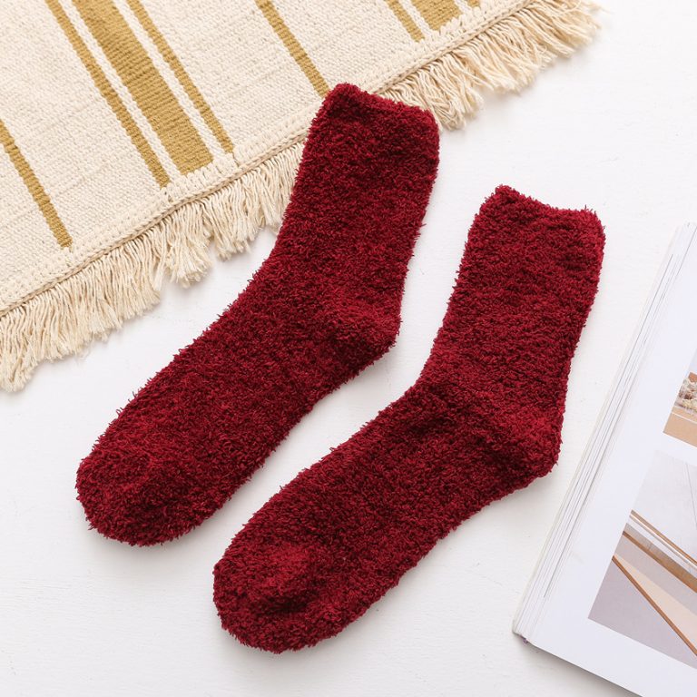 Winter coral fleece warm fuzzy socks for sale Sock Manufacturers