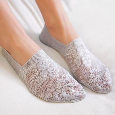 Anti-slip lace thin women no show socks (3)
