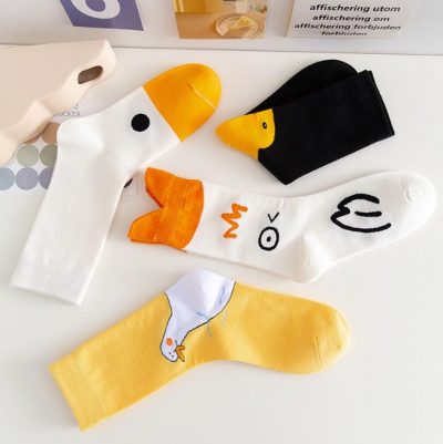 Funny cute duck pattern socks (2)