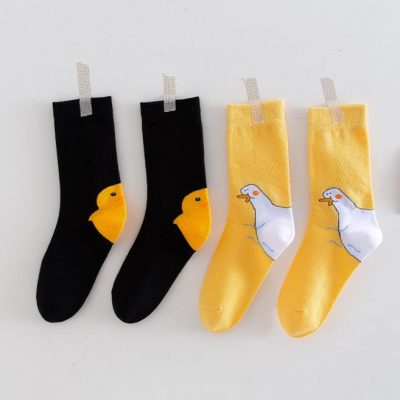Funny cute duck pattern socks (4)