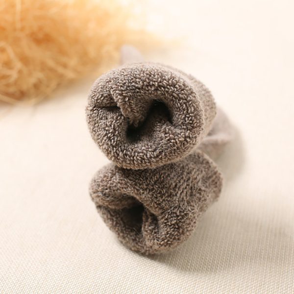 Warm terry mens 100% merino wool socks (6)