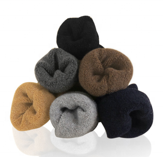 Wholesale winter men’s plush merino wool socks (2)